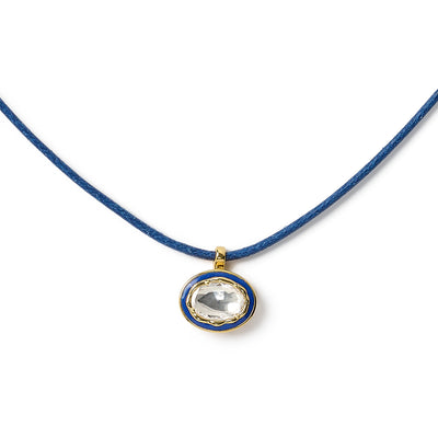 Eternal Lines - Midnight Blue & Gold Necklace