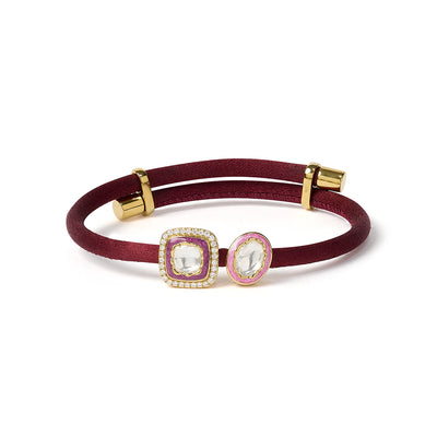 True Union - Burgundy, Orchid, Pink & Gold Bracelet
