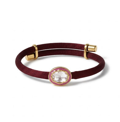 Eternal Lines - Burgundy, Pink & Gold Bracelet